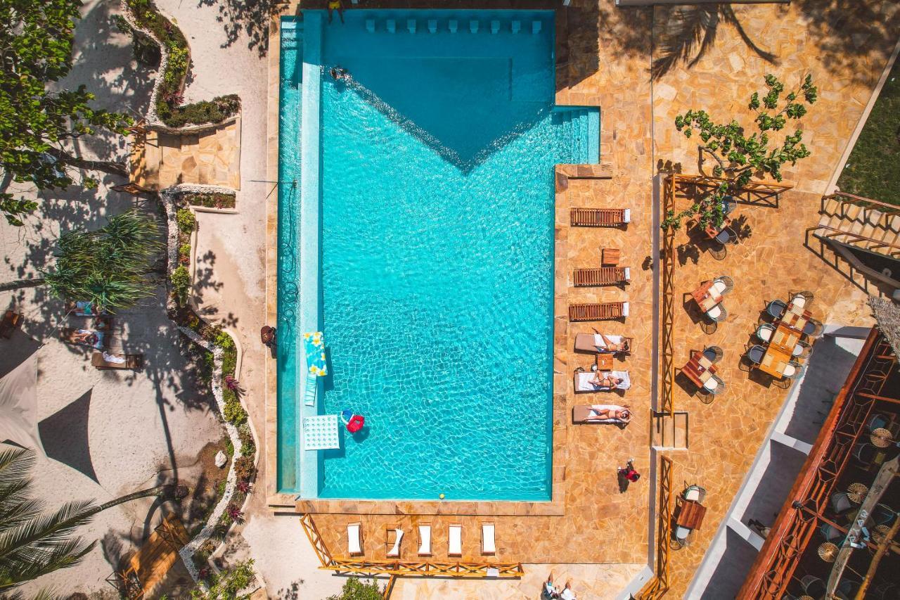 Zanzibella Hotel & Spa Kiwengwa  Ngoại thất bức ảnh Aerial view of a swimming pool